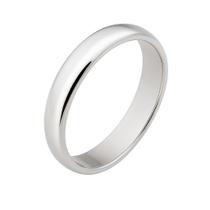 Aliança Compromisso Prata 4mm Tungstenio Tradicional Anatomica