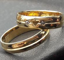 Aliança de Aço Sintético o par Aliança de Aço Sintético o par