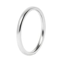 Aliança De Casamento Feminina Em Aço Inoxidável Polido De 6mm, Anel Empilhável Para Aniversário De