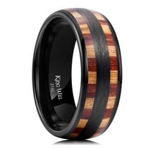 Aliança de casamento King Will 316L em aço inoxidável para homens e mulheres, 8 mm Aliança de casamento King Will 316L em aço inoxidável para homens e mulheres, 8 mm