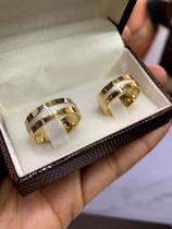 Aliança de Casamento Namoro e Noivado, modelo reta com friso em prata 925 Aliança de Casamento Namoro e Noivado, modelo reta com friso em prata 925