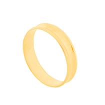 Aliança de Casamento Ouro 10k Elegance Côncava 4,5 mm Aliança de Casamento Ouro 10k Elegance Côncava 4,5 mm