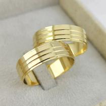 Aliança de Casamento Ouro 18K 6mm 7g retas Aliança de Casamento Ouro 18K 6mm 7g retas