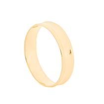 Aliança de Casamento Ouro 18k Elegance Côncava 4,5 mm