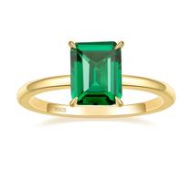 Aliança de casamento SHINYSO 3 quilates criada em prata esmeralda verde 925 Aliança de casamento SHINYSO 3 quilates criada em prata esmeralda verde 925