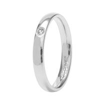 Aliança de Namoro Aster Abaulada 3mm com Zircônia Aliança de Namoro Aster Abaulada 3mm com Zircônia