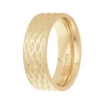 Aliança de Namoro Diamond 21 7.50mm Gold IPG