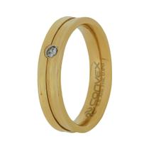 Aliança de Namoro Ena 5mm Ultra IPG com Zircônia