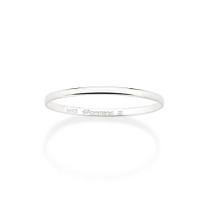 Aliança de namoro fina prata 925 casamento ou noivado anel de compromisso rommanel lisa de 1mm unissex 810258