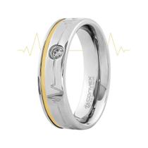 Aliança de Namoro Heart Beat Shine 6mm