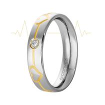 Aliança de Namoro Love Beat Shine 5mm Filete Gold IPG Aliança de Namoro Love Beat Shine 5mm Filete Gold IPG