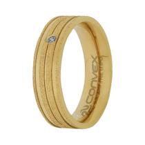 Aliança de Namoro Thea 6mm Ultra IPG com GTR e Zircônia