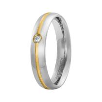 Aliança de Namoro Veneza 5mm Filete Central Gold IPG Aliança de Namoro Veneza 5mm Filete Central Gold IPG