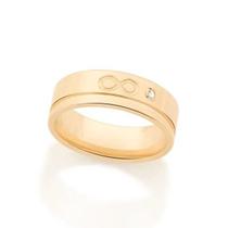 Aliança de noivado e casamento infinito banhado ouro 3x 24k 18k e 22k rose banhada rommanel lisa zircônia 512866 Aliança de noivado e casamento infinito banhado ouro 3x 24k 18k e 22k rose banhada rommanel lisa zircônia 512866