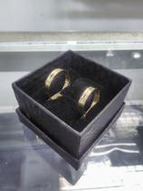Aliança de Ouro 18K 4g Casamento Trabalhada Aliança de Ouro 18K 4g Casamento Trabalhada