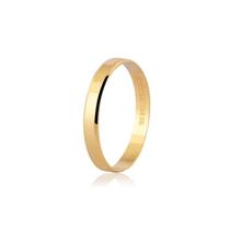 Aliança De Ouro 18K Lisa 3 mm de largura