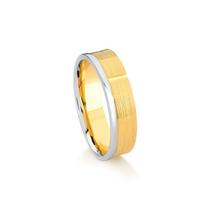 Aliança De Ouro Branco e Amarelo 18k Aliança De Ouro Branco e Amarelo 18k