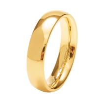 Aliança Dubai Tungstênio Dourada 5mm.