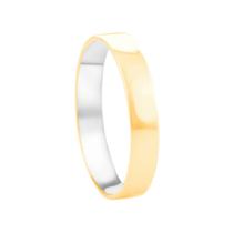 Aliança em Ouro 10k e Aço Antialérgico 4,2 MM - AU8467 Aliança em Ouro 10k e Aço Antialérgico 4,2 MM - AU8467