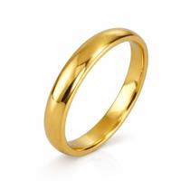 Aliança em Ouro 18K 3,00 mm com Acabamento Polido - Joia de Noivado ou Casamento Aliança em Ouro 18K 3,00 mm com Acabamento Polido - Joia de Noivado ou Casamento