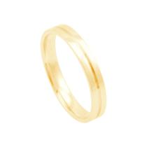 Aliança em Ouro 18K Feminina com Friso 3MM - AU12608