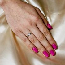 Aliança em Prata 3,5mm Sublime Com Zircônia Aliança em Prata 3,5mm Sublime Com Zircônia