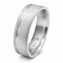 Aliança em Prata 925 Fosco Diamantado - Design Exclusivo Aliança em Prata 925 Fosco Diamantado - Design Exclusivo