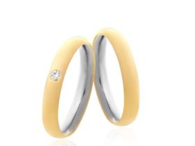 Aliança envelopada ouro e aço cirurgico 3mm Aliança envelopada ouro e aço cirurgico 3mm