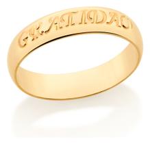 Aliança Escrito Gratidão.5,0mm 512965