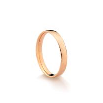 Aliança Feminina Lisa em Ouro 18k Rosé 3,0 mm