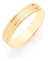 Aliança fosca folheada a ouro 510332