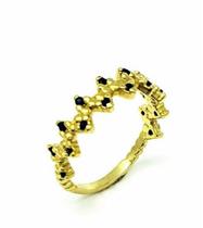 Aliança Grega Com Microzirconias Banho Ouro 18k 2277 Aliança Grega Com Microzirconias Banho Ouro 18k 2277