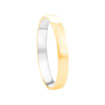 Aliança Masculina 3MM em Aço e Ouro 10K - AU14593 Aliança Masculina 3MM em Aço e Ouro 10K - AU14593