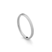 Aliança Masculina em ouro Branco 18K 2,0mm