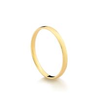 Aliança Masculina Lisa em Ouro 18k Amarelo 2,0 mm