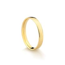 Aliança Masculina Lisa em Ouro 18k Amarelo 3,0 mm