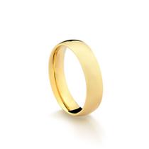 Aliança Masculina Lisa em Ouro 18k Amarelo 5,0 mm