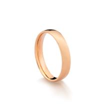 Aliança Masculina Lisa em Ouro 18k Rosé 4,0 mm