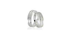 Aliança Namoro Stones De Prata 950 Aliança Namoro Stones De Prata 950