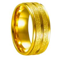 Aliança Noivado Ouro 18k Risco Brilho Anatômica Tradicional 6mm Luxo Casal