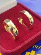 Aliança Ouro 18 kilates 6 Gramas 4 mm Maciça Boleada