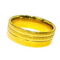 Aliança Ouro 18k 6mm Risco Fosco Banhada Tradicional Anatômica Casal Noivos Compromisso Luxo