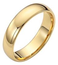 Aliança Ouro 18k Anatômica 6mm Casamento Avulsa Noivado Compromisso - Diora