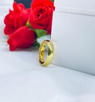 Aliança ouro 18k noivado e casamento hc05 750 5,0mm