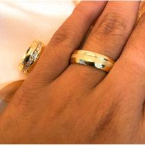 Aliança Ouro18k Modelo Dory 12 Gramas na Feminina Com Pedras Aliança Ouro18k Modelo Dory 12 Gramas na Feminina Com Pedras