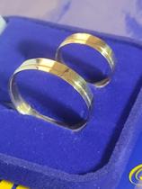 Aliança Par Casal Ouro 18kilates Casamento 6 Gramas 5 mm