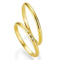 Aliança para Noivado e Casamento em Ouro Love Slin 04 - Pipper Joias - Pipper Jóias