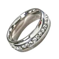 Aliança Prata 6mm Pedras Zircônia Brilhantes Brancas Namoro Compromisso União Namorados Luxo