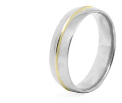 Aliança Prata 925 Namoro Noivado Prata Fio De Ouro Bodas