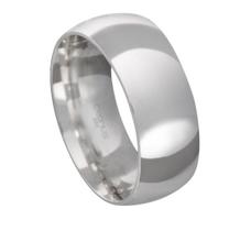 Aliança Prata A8 8,00mm